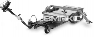 CTR-KV1224-8 Тележка вертолетная буксировочная для АНСАТ, с электромеханическим приводом, самоходная, частичной погрузки, с комплектом задних подкатных колесных опор
