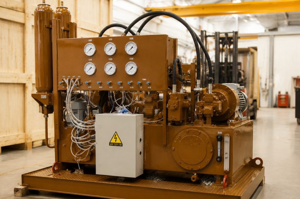 Turbine hydraulic system