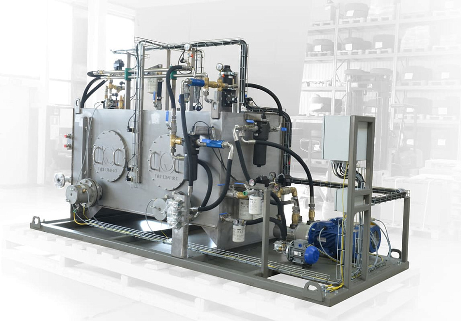 Гидростанция CTR-KV-D0035 для системы подачи рабочей жидкости высокого давления для возбуждения колебаний стенда Т14-01Б