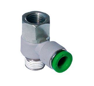 T15FC0814 - Фитинг проходной с поворотным цанговым отводом