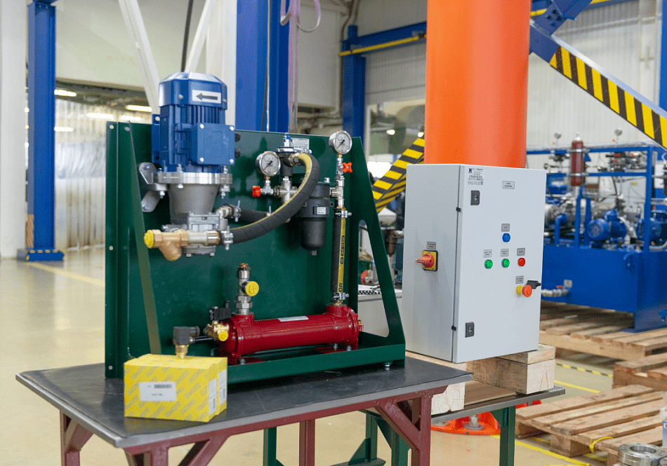 Гидростанция CTR-KV-B1532 для охлаждения смазочной системы редуктора мощностью 600 кВт