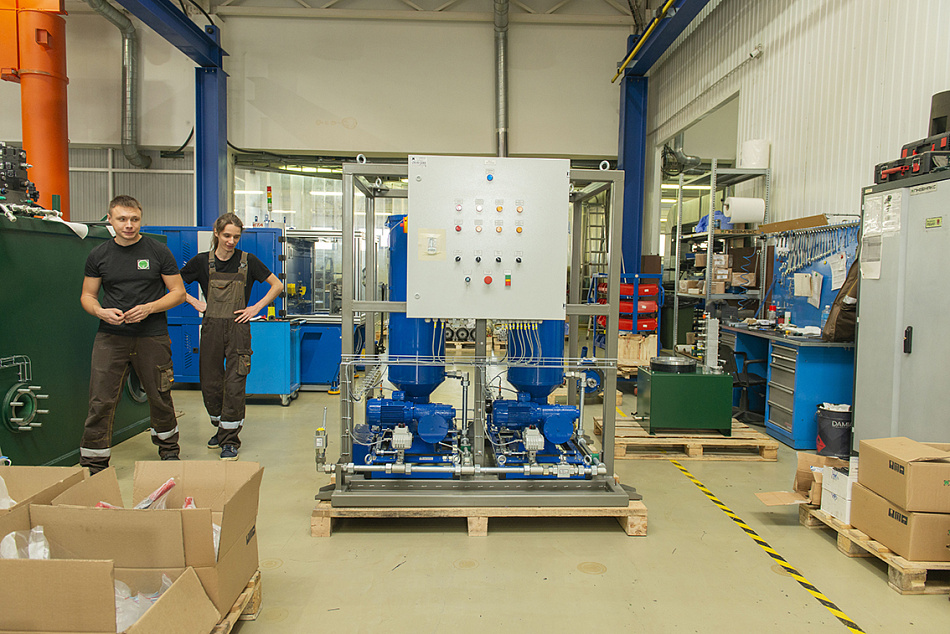 CTR-KV-C0365 - станция пластичной смазки в установке непрерывной разливки стали