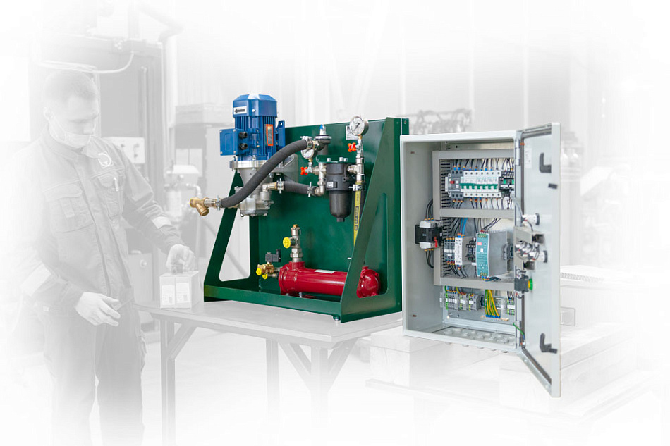 Гидростанция CTR-KV-B1532 для охлаждения смазочной системы редуктора мощностью 600 кВт