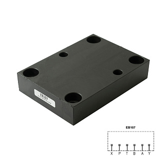 EB107 - Плита-заглушка, CETOP 07, все каналы заглушены 