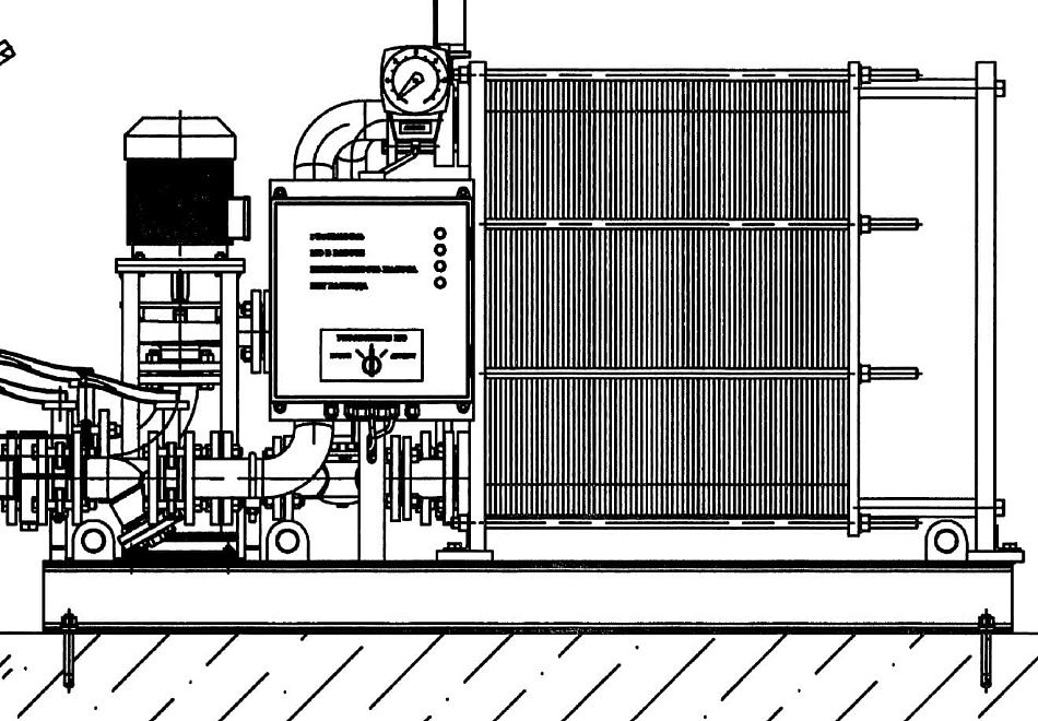 Маслоохладительная установка CTR-KV-C0161 для системы регулирования гидроагрегата ГЭС
