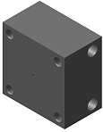 PSP*-G1/4"_1950920 - Плита-переходник.  алюм. сплав (G1/4"внутр.) для PSP*