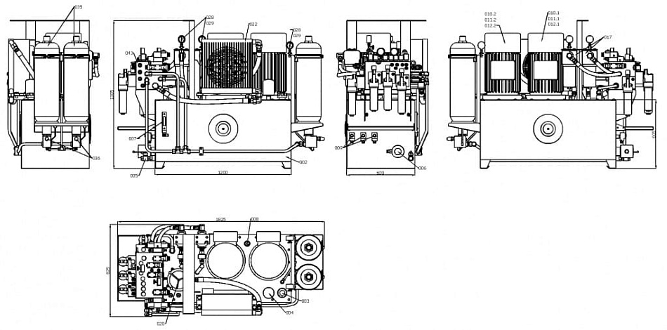 Гидростанция для управления шиберными затворами