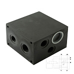 P4D-M*/30_PRK - Плита для батарейного монтажа с гнездом для предохранительного клапана PRK СЕТОР5