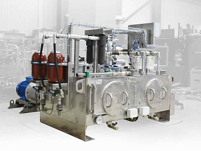 Гидростанция CTR-KV-C0153 для установки системы изменения ширины сечения кристаллизатора во время разливки стали