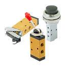 Распределители пневматические с механическим управлением