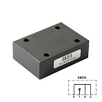 EB253 - Плита-заглушка, CETOP 03, P-A-B- соединены, Т-заглушен