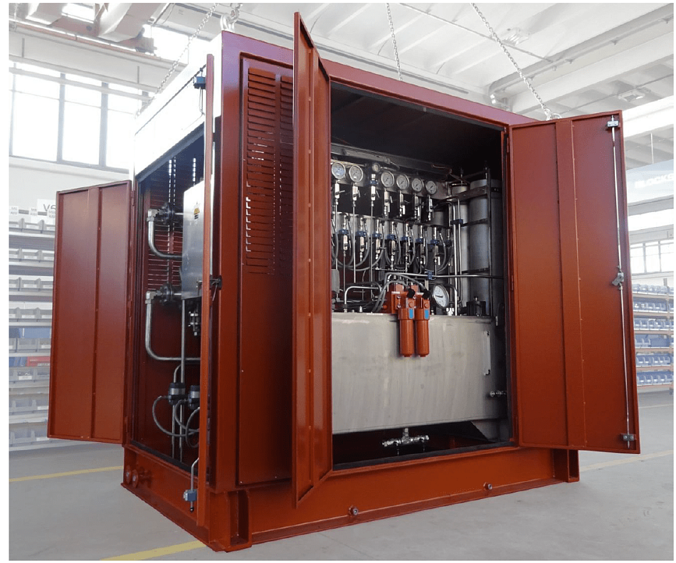 Маслонапорная установка для паровой турбины мощностью 50 МВт