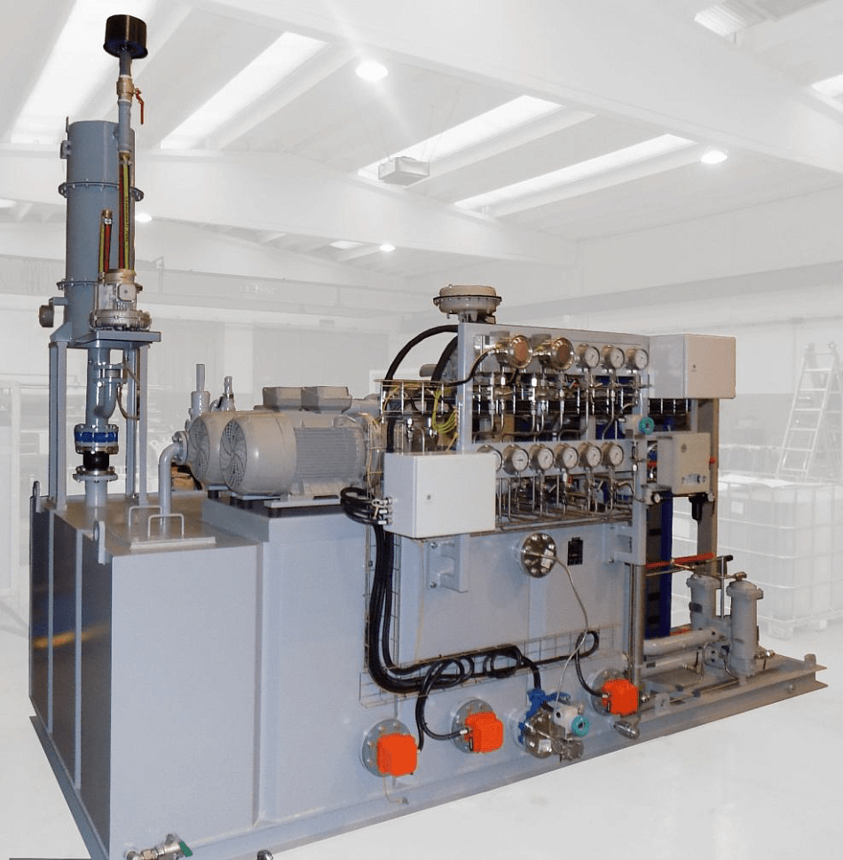 Маслонапорная установка и станция смазки паровой турбины мощностью 4 МВт