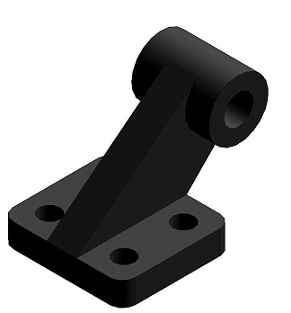 1320.100.11/1F - Проушина шарнира угловая (длинная)