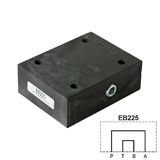EB225 - Плита-заглушка, CETOP 05, P-А и В-Т - соединены