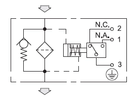 Фильтр с индикатором засорения типа EP