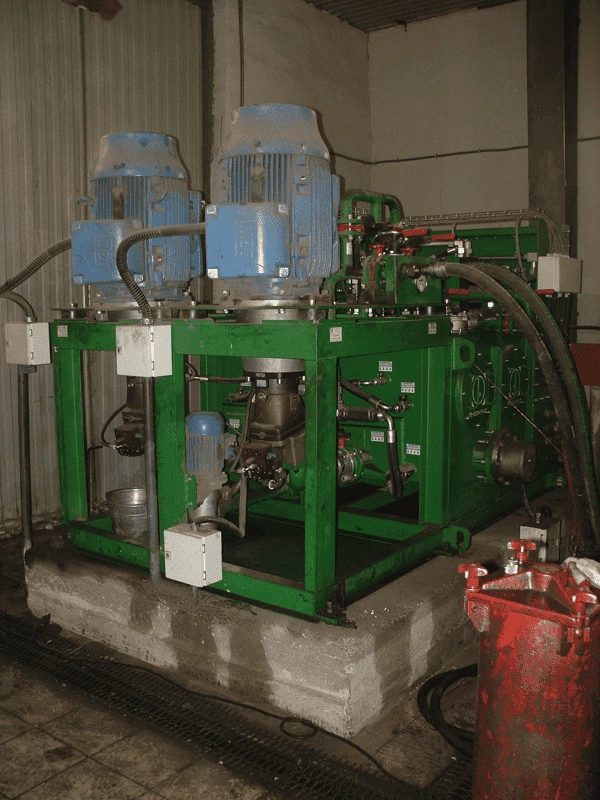 Гидростанция привода совка ферросплавов конвертера CTR-KV1090