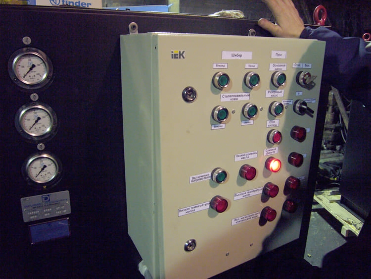 Реконструкция гидроустановок шиберных затворов сталеразливочных ковшей