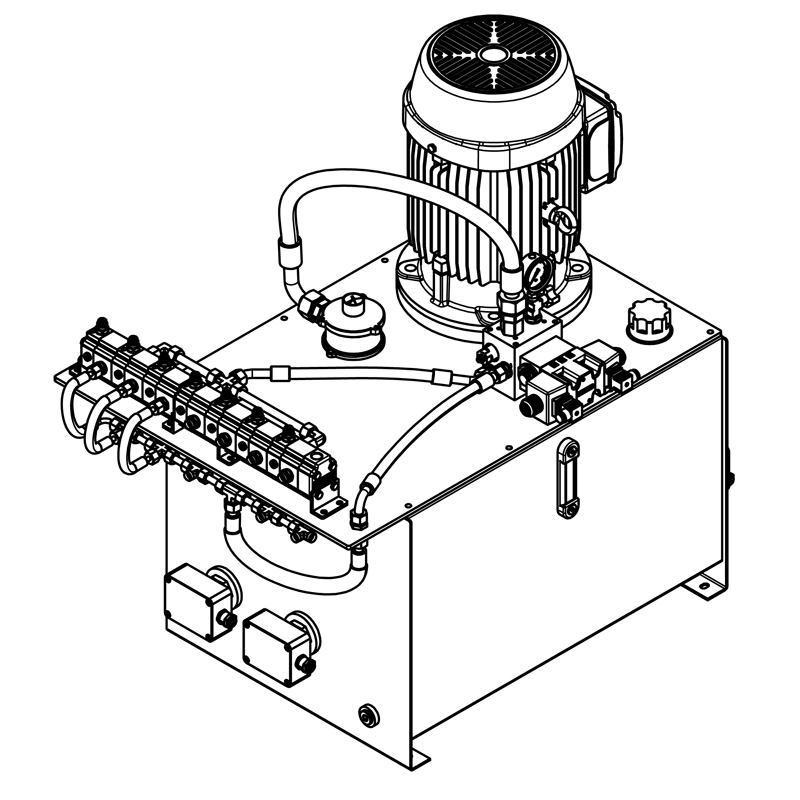 Гидростанция для установки уменьшения диаметра труб CTR-KV-B0064