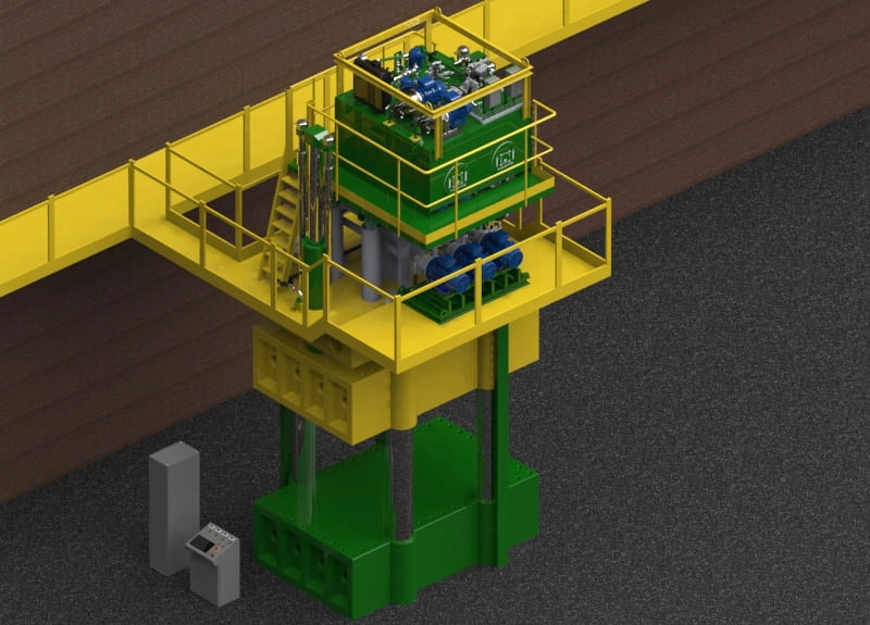 Капитальный ремонт гидравлического штамповочного пресса двойного действия усилием 500 тс с заменой гидростанции на CTR-KV-D0002