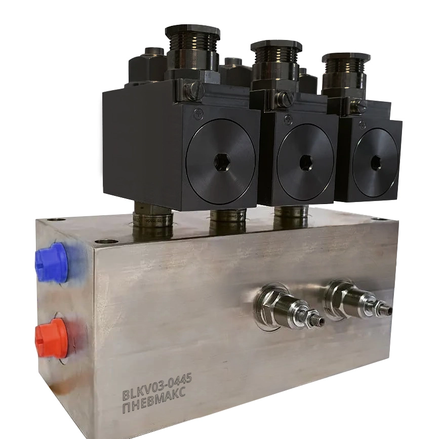 Блок BLKV03-0445 клапанов во взрывозащищенном исполнении для стендового оборудования