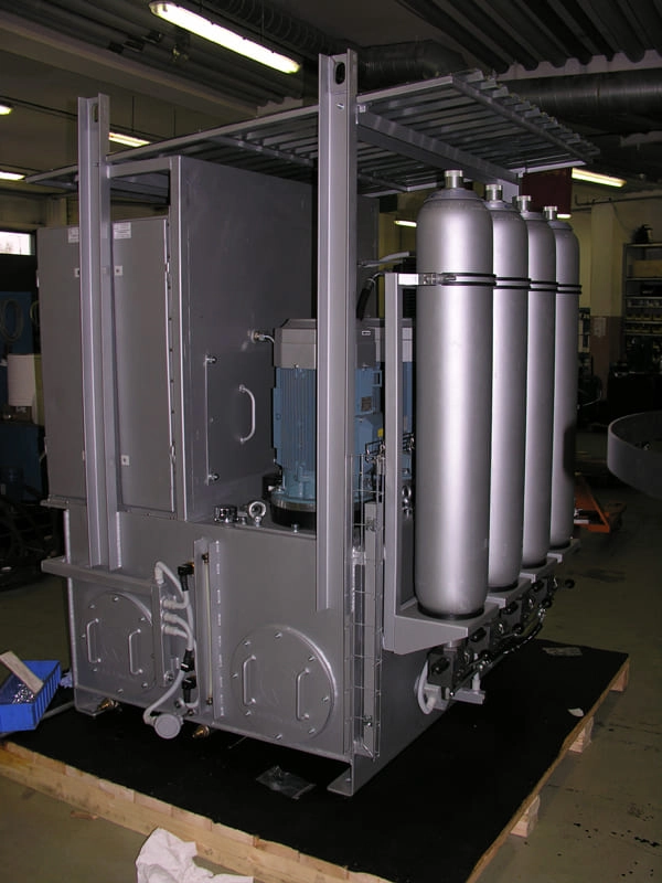 Гидросистема CTR-KV1121 позиционера для подачи груженых полувагонов для разгрузки в вагоноопрокидыватель