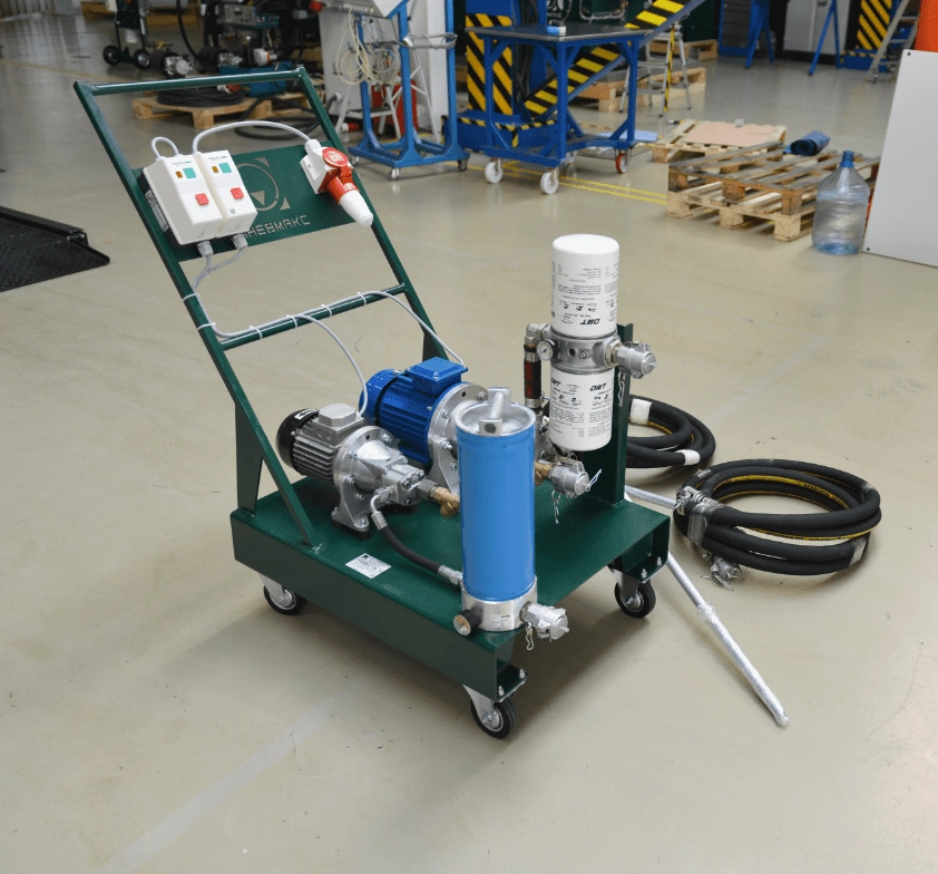 Станция очистки гидравлического масла от воды и механических примесей CTR-KV2002-4_2-DBL_380