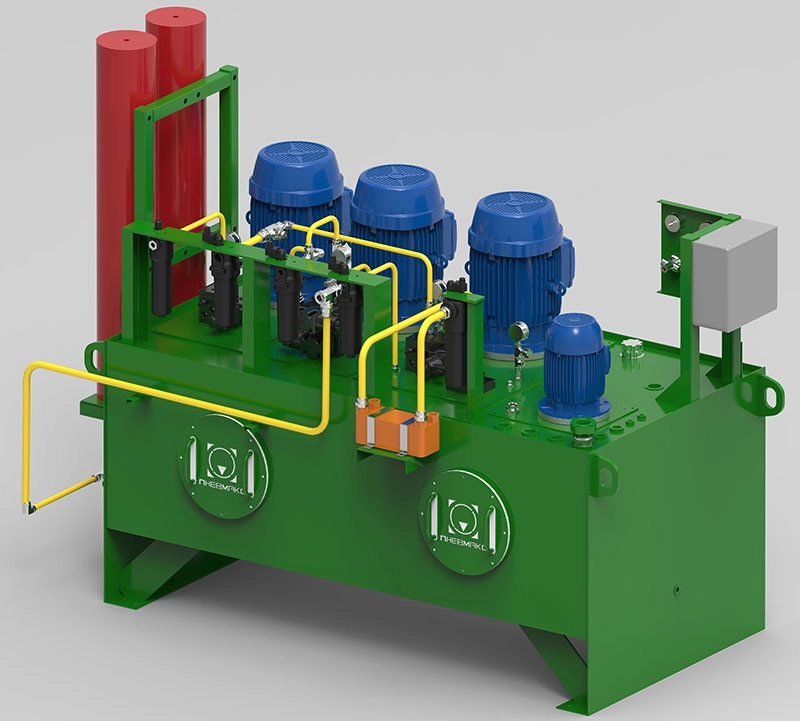 Насосная станция для комплекса автоматизированного монтажа колесных пар вагонов CTR-KV0424