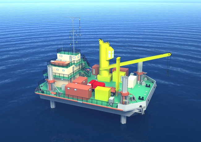 Гидроцилиндры и гидросистема подъемной опоры самоподъемной модульной площадки СМП-03