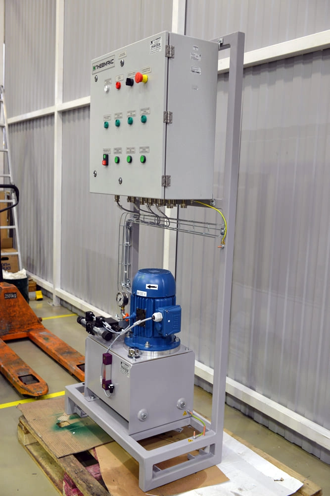 Гидростанция CTR-KV-C0130 для управления механизмом фронтальной заслонки печи