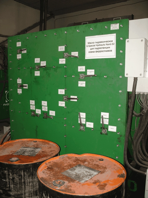 Гидростанция привода совка ферросплавов конвертера CTR-KV1090