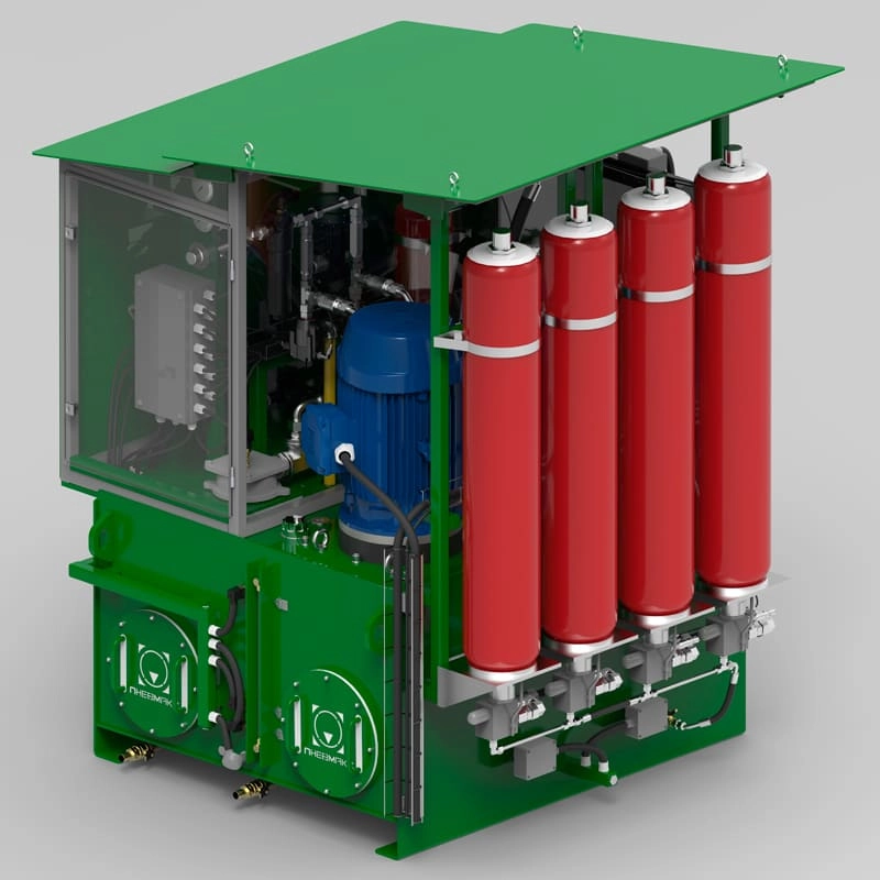 Гидросистема CTR-KV1121 позиционера для подачи груженых полувагонов для разгрузки в вагоноопрокидыватель