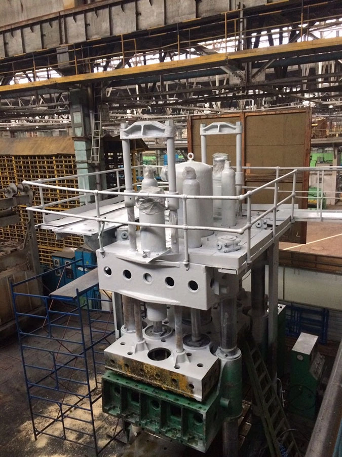 Капитальный ремонт гидравлического штамповочного пресса двойного действия усилием 500 тс с заменой гидростанции на CTR-KV-D0002