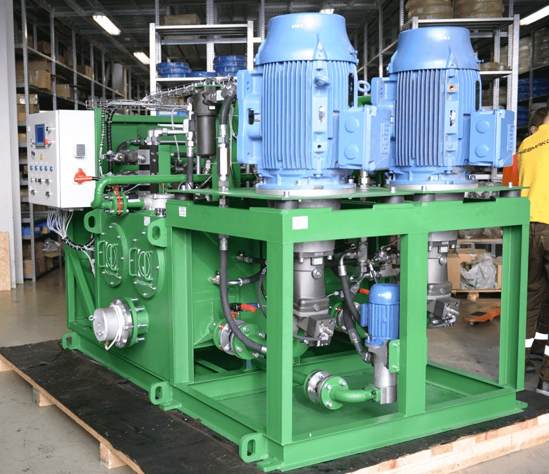 Гидростанция привода совка ферросплавов конвертера CTR-KV1090