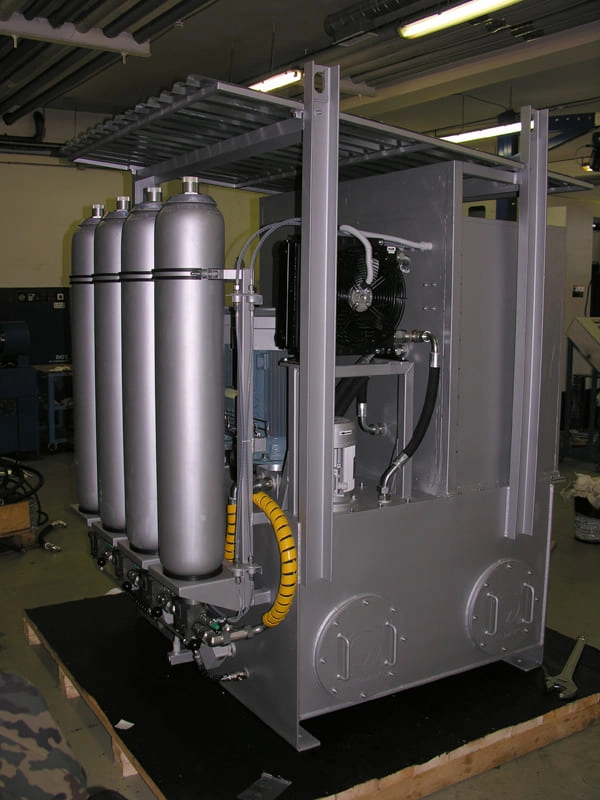 Гидросистема CTR-KV1121 позиционера для подачи груженых полувагонов для разгрузки в вагоноопрокидыватель