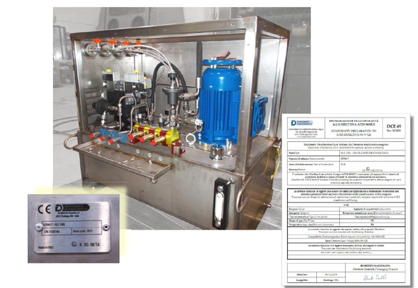 Гидропривод фильтра-осушителя с мешалкой во взрывобезопасном исполнении