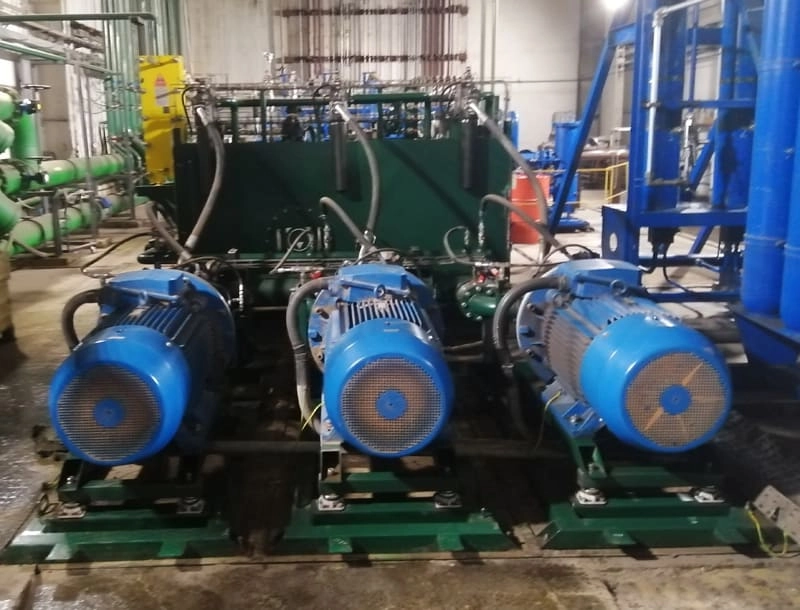 Гидростанция CTR-KV-C0068 для одновременного подъёма свода и фаз печи ДСП