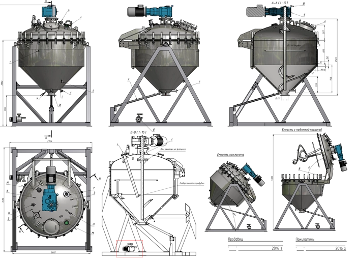 Гидростанция CTR-KV-A0078 для привода вакуумных миксеров