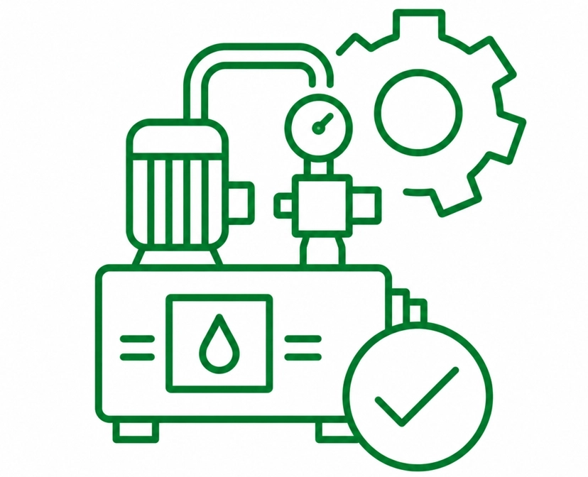Hydraulic system installation supervision