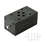 PM-PSP-AB/10N_1950611 - Плита для реле давления, CETOP 03, каналы А, В сталь