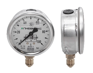M63-100/10R_(без поверки) - Манометр вибростойкий