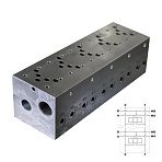 EM235/5YM - Плита для распределителей и клапанов, пятиместная, CETOP 05