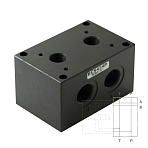 P4D-P/21_EC5434P - Плита для батарейного монтажа, СЕТОР 5; Р и Т (G1/2"), A-B (G3/4") сзади