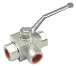 RSAP3V - Кран шаровый для высокого давления трехлинейный двухпозиционный