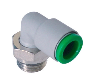 T2204M5 - Фитинг цанговый угловой поворотный из технополимера