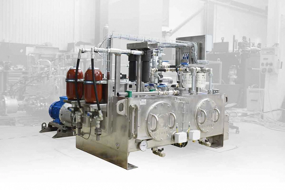 Гидростанция CTR-KV-C0153 для установки системы изменения ширины сечения кристаллизатора во время разливки стали