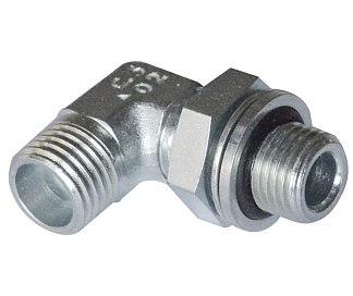 106115.1 - Фитинг угловой поворотный c контргайкой