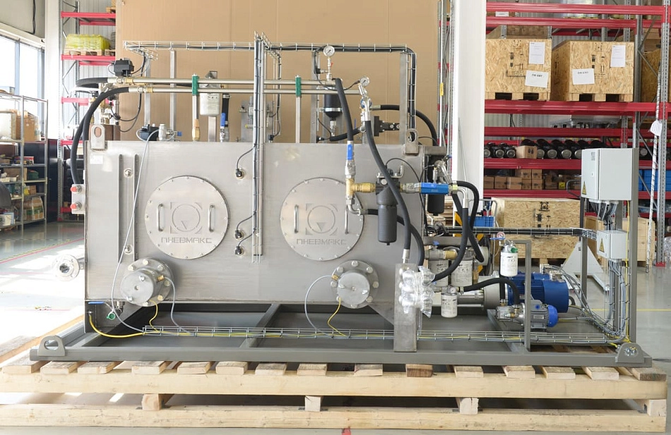 Гидростанция CTR-KV-D0035 для системы подачи рабочей жидкости высокого давления для возбуждения колебаний стенда Т14-01Б