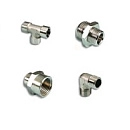 Фитинги резьбовые из никелированной латуни