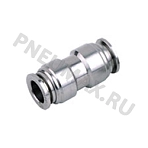 SSU06 - Фитинг - соединитель трубок цанговый из нержавеющей стали